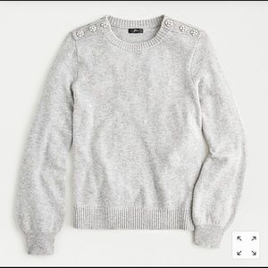 J. Crew Sweater w/ Rhinestone Embellishments